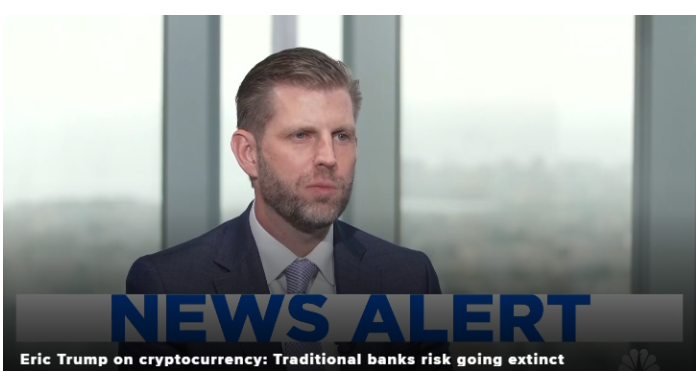 “稳定币将拯救美元,”埃里克·特朗普在推动加密货币时说