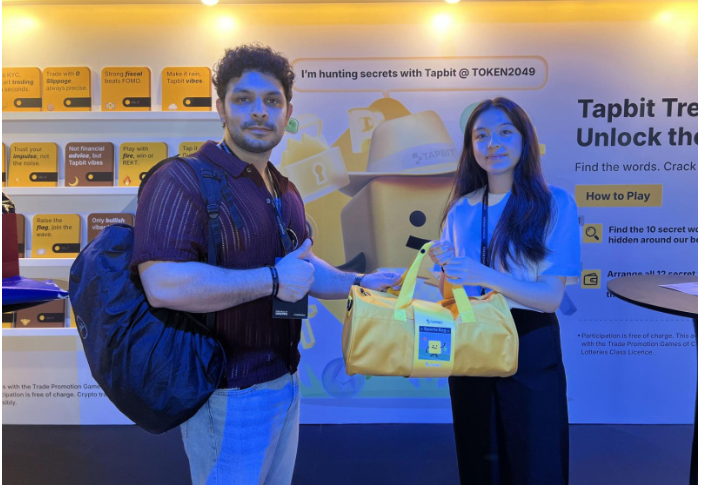 Tapbit在TOKEN2049新加坡展上强势亮相