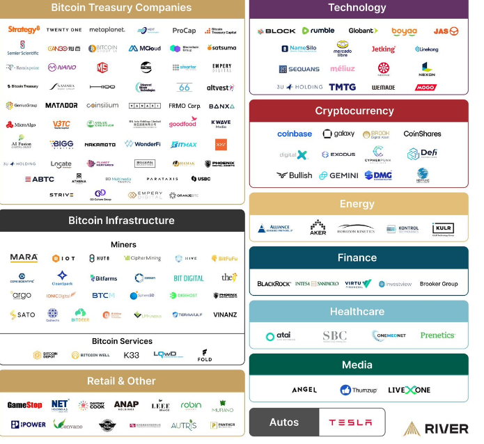 116 家更多上市公司在过去一年中将比特币纳入了其资产负债表中